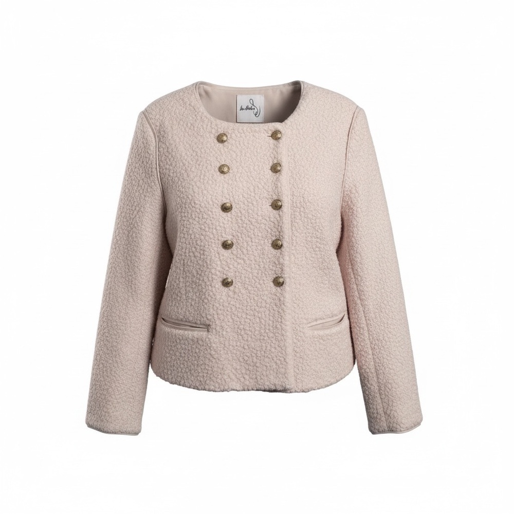NWT Sam Edelman Fiona Double Breasted Blazer with gold buttons